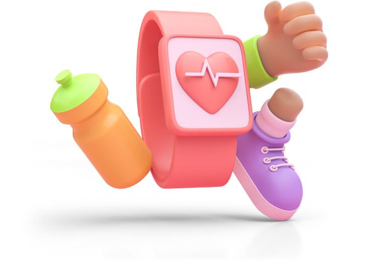 Illustration of fitness equipment
